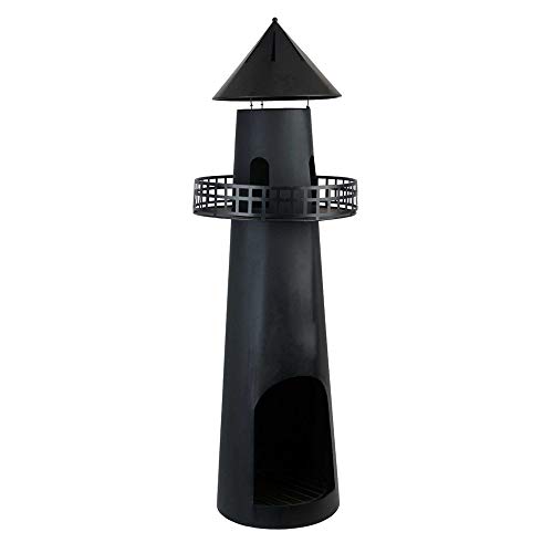 Gartenkamin in Form eines Leuchtturms aus Metall von RM Design