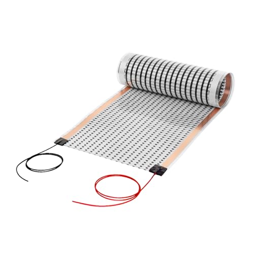 Mi-Heat Infrarot Heizfolie als elektrische Fußbodenheizung mit einem 12 V / DC Anschluss