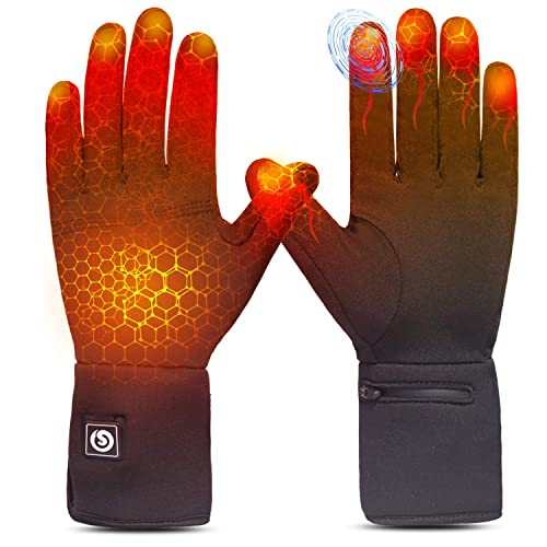 Atmungsaktive Handschuhe mit beheizbarem Innenfutter und Temperaturregler
