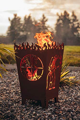 Feuerkorb Modell Florian mit Feuerwehr-Motiv von Garten Himmel
