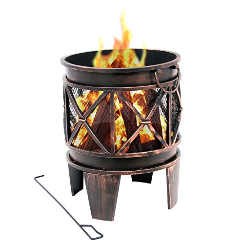 Feuerkorb Plum mit Gestell aus Metall von BBQ-Toro