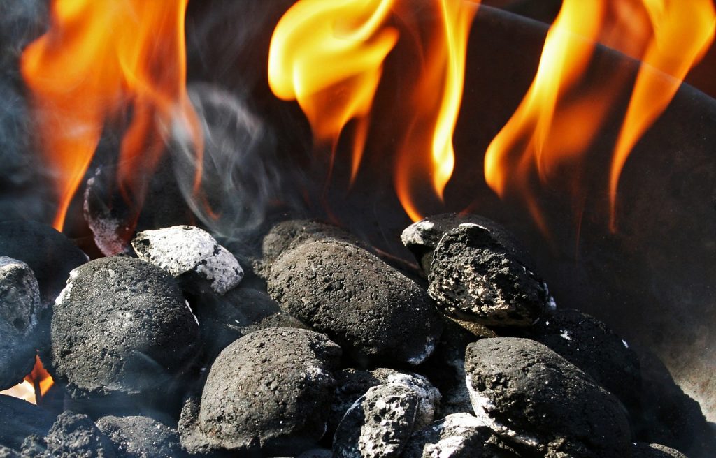 Feuer Holzkohle Feuer Glut Anzündkamin
