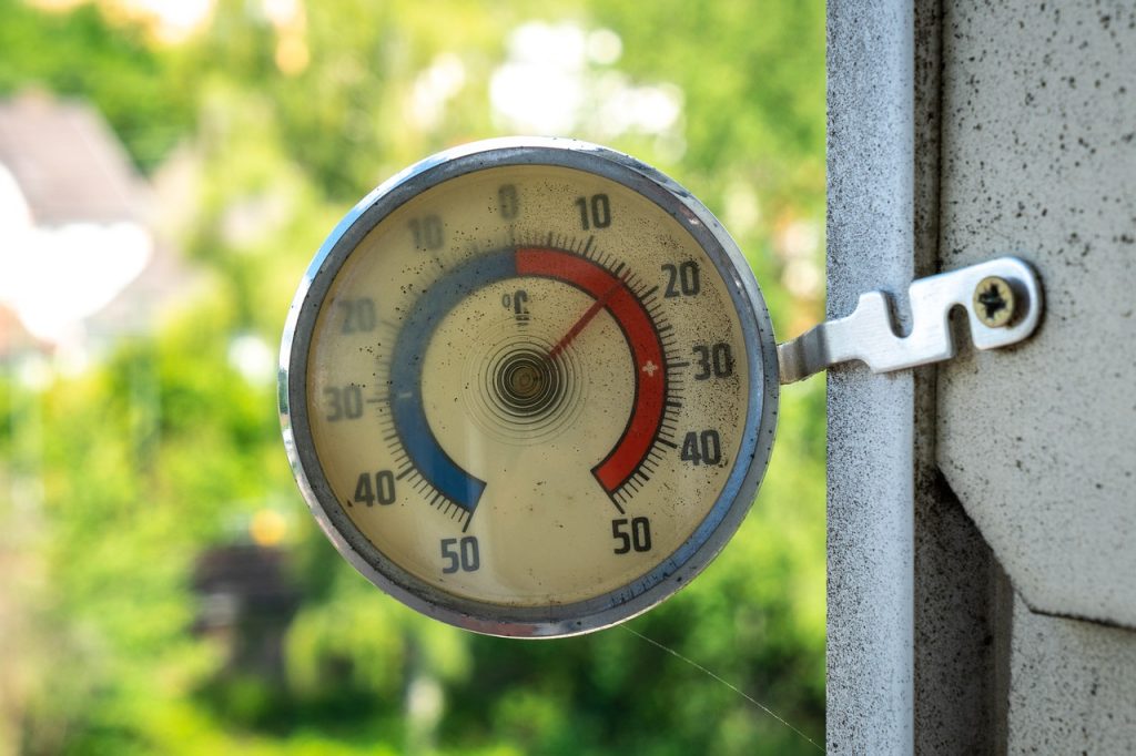 Temperatur Thermometer Aussen Wand